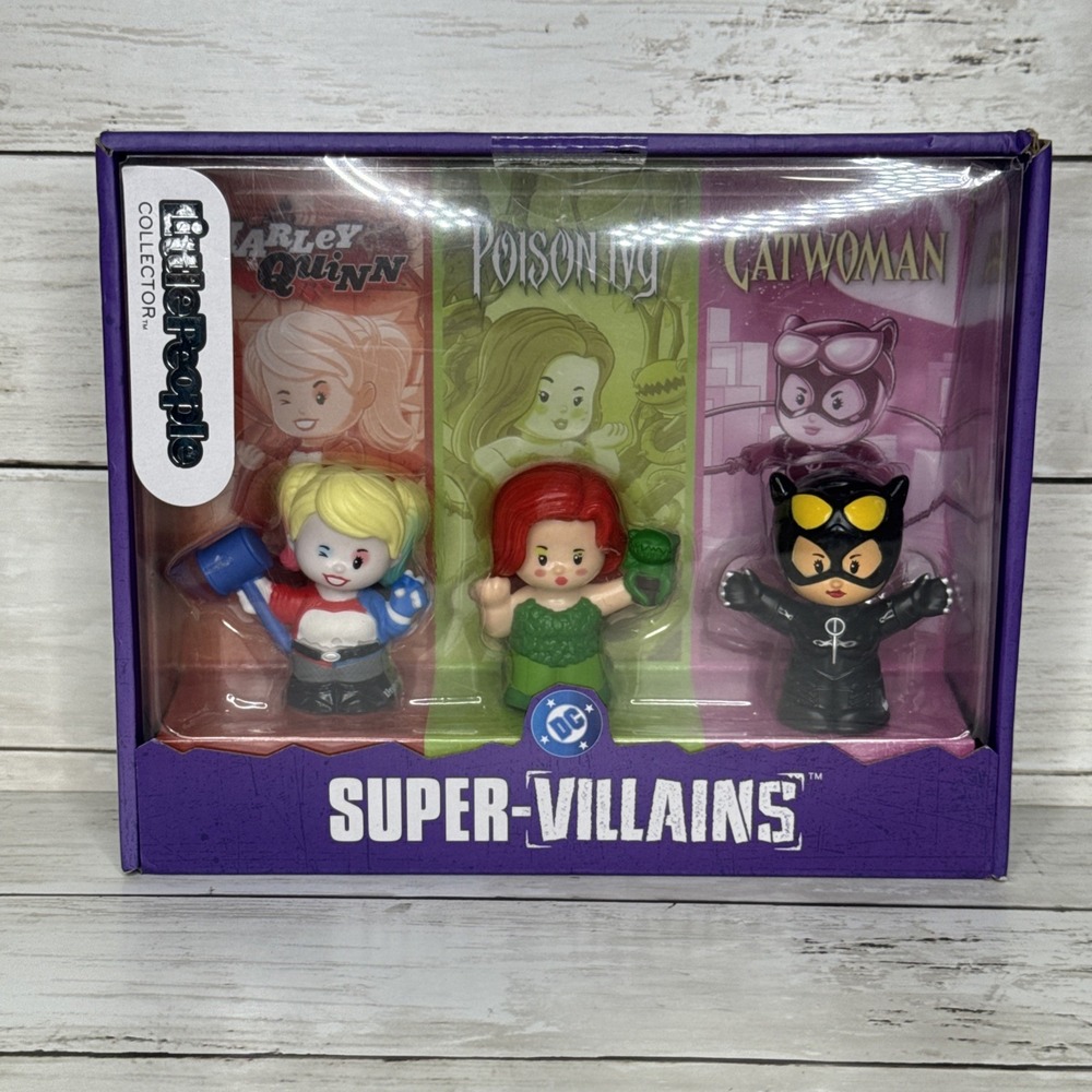 Little People Collector DC Super Villains Harley Poison Ivy Catwoman Set